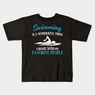 Swimming Is A Wonderful Thing Kids T-Shirt